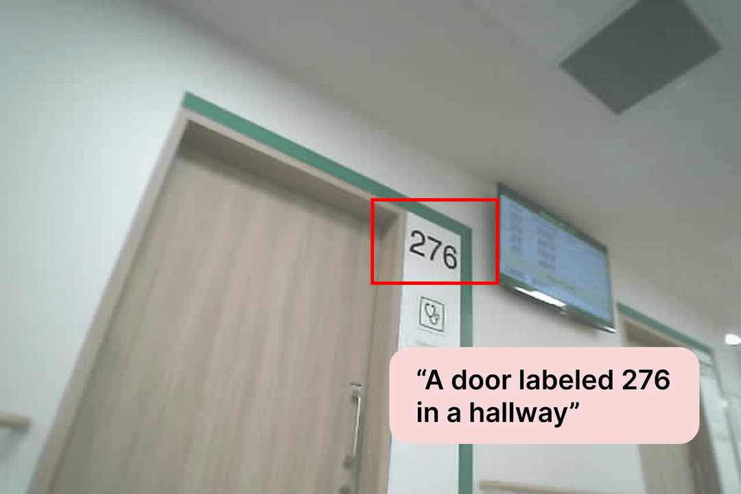 Corridor door labeled 276